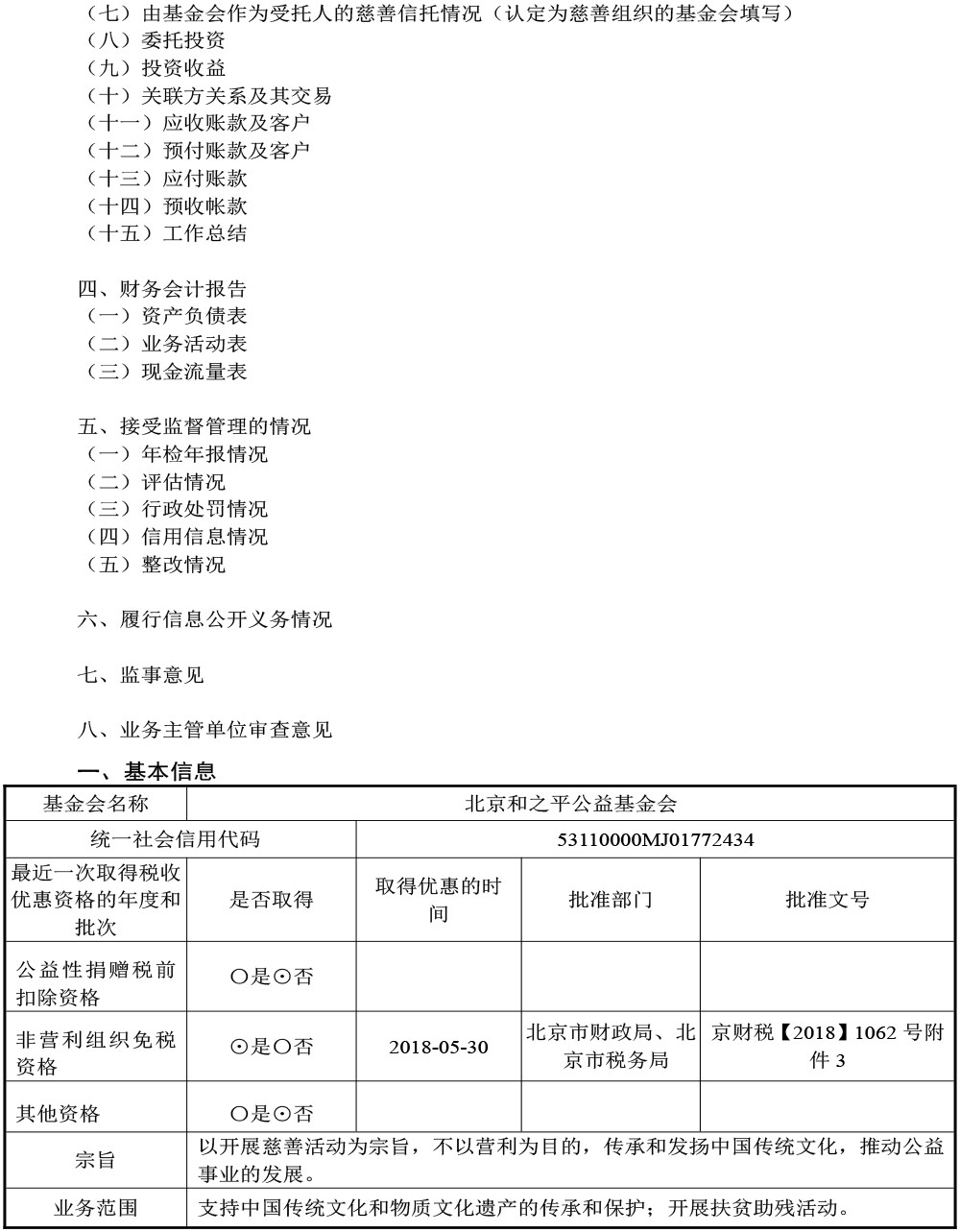 北京和之平公益基金会